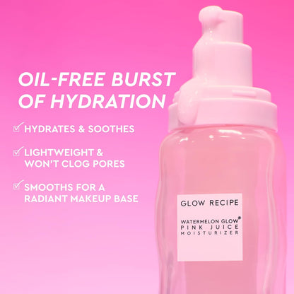 Pink Juice Water Gel Moisturizer - Oil-Free Hydrating Hyaluronic Acid Gel for Oily Skin, Non-Comedogenic, Long-Lasting (50ml)