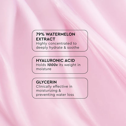 Pink Juice Water Gel Moisturizer - Oil-Free Hydrating Hyaluronic Acid Gel for Oily Skin, Non-Comedogenic, Long-Lasting (50ml)