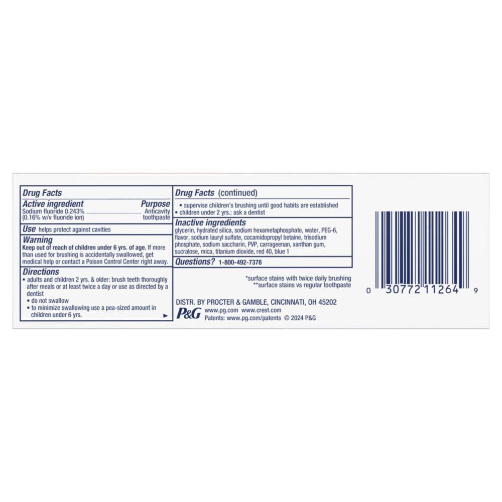 Crest 3D White Brilliance Luminous Purple Whiten Toothpaste Pack of 3