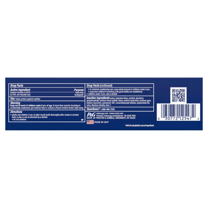 Crest 3D White Advanced Teeth Whitening Toothpaste, Radiant Mint