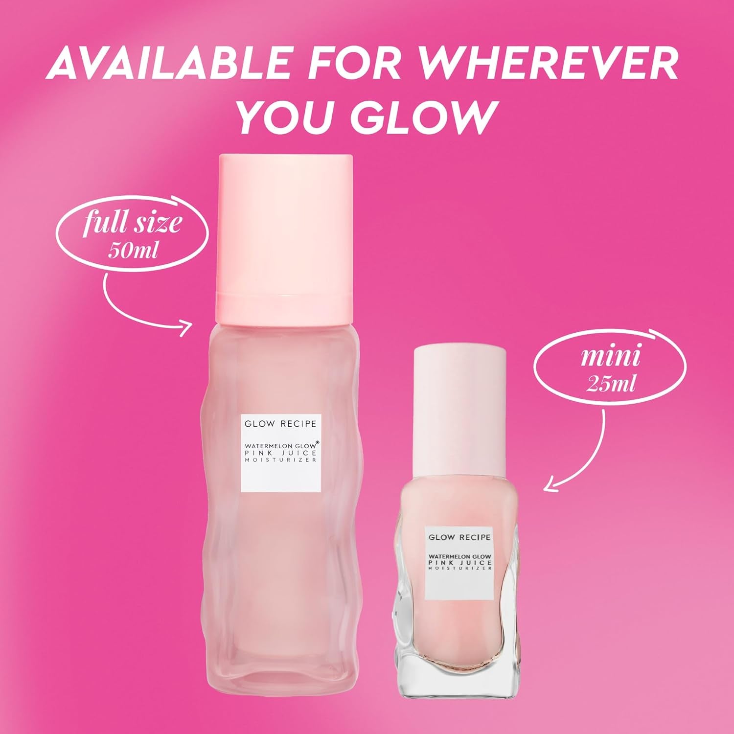 Pink Juice Water Gel Moisturizer - Oil-Free Hydrating Hyaluronic Acid Gel for Oily Skin, Non-Comedogenic, Long-Lasting (50ml)