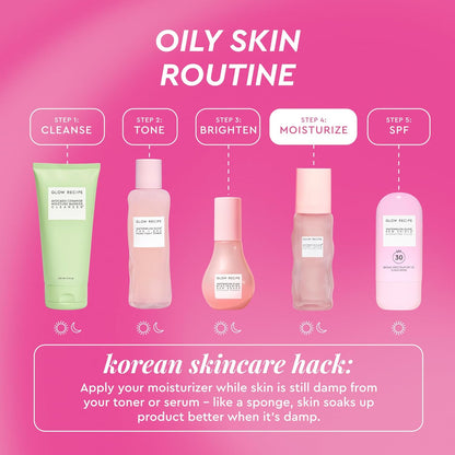 Pink Juice Water Gel Moisturizer - Oil-Free Hydrating Hyaluronic Acid Gel for Oily Skin, Non-Comedogenic, Long-Lasting (50ml)