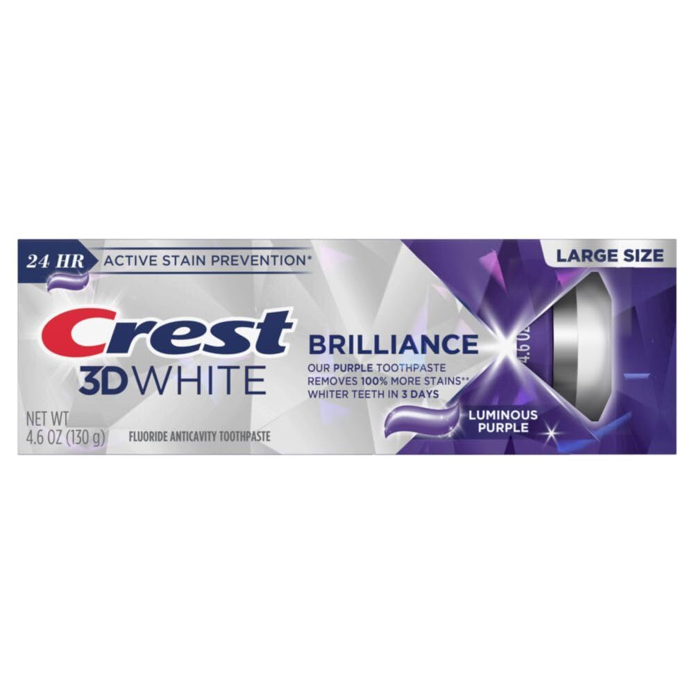 Crest 3D White Brilliance Luminous Purple Whiten Toothpaste Pack of 3
