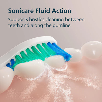 Philips  1100 Series Electric Toothbrush - Sonic Toothbrush with Advanced Sonic Technology, Easystart, Smartimer & Quadpacer, Black, Model HX3641/03